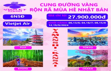 Cung Đường Vàng Rộn Rã Mùa Hè Nhật Bản